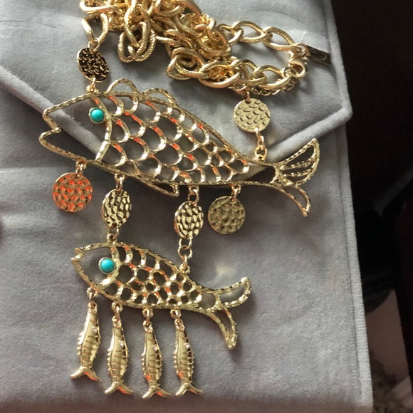 Lilly Pulitzer Gold Fish Necklace - Picture 2 of 5